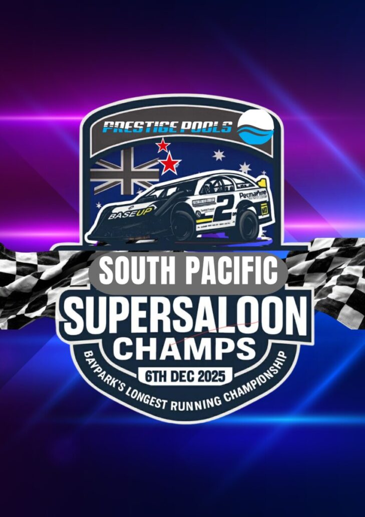 Logo for the 25/26 prestige pools, sth Pacific super-saloons designed by Macau 